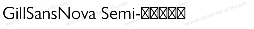 GillSansNova Semi字体转换